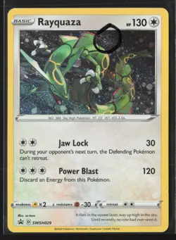 Rayquaza - Promo SWSH: Sword & Shield Promo Cards SWSH029 NM Pokemon Card Swirl - Image 1
