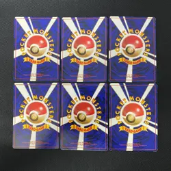 Base Set 1996 Normal Card Set of 6 Japanese Pokemon Card Old Back s007455 - Image 2