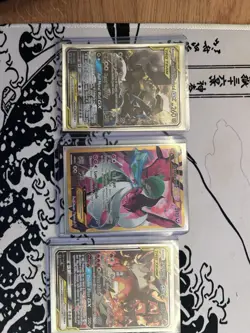 Nintendo Pokemon TCG Sun & Moon TAG TEAM GX EX Lot Lucario Charizard 6 Cards - Image 1