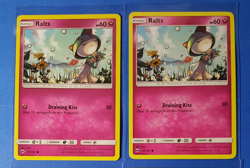 2x Ralts 91/147 Pokemon card SM Burning Shadows common NM - Image 1
