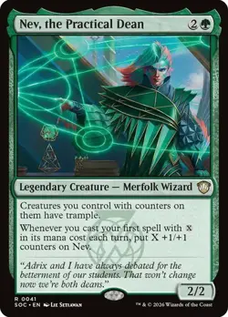 NM Nev, the Practical Dean, MTG, Strixhaven Commander, Magic the Gathering, 41 - Image 1
