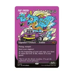 WotC Aetherdrift The Speed Demon (Borderless) (MR) (Foil) NM - Image 1