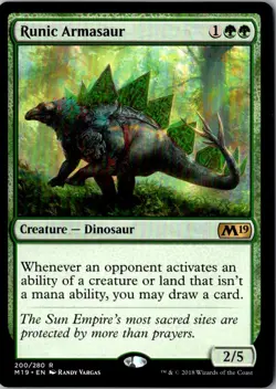 Runic Armasaur R Core Set 2019 200 NM - Image 1
