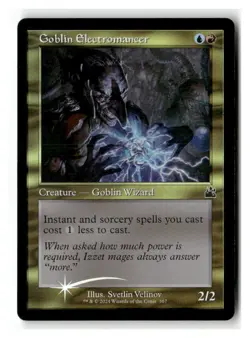 Goblin Electromancer (Retro Frame) 367 Ravnica Remastered MTG Foil LP - Image 1