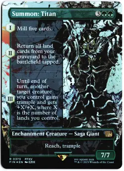 Summon: Titan (Borderless) R FINAL FANTASY 373 NM - Image 1