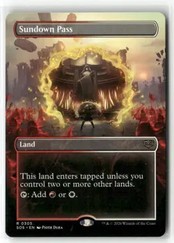 Sundown Pass 305 Borderless Secrets of Strixhaven MTG MAGIC REGULAR NM - Image 1
