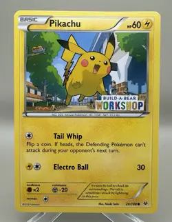 LP Pokemon TCG Pikachu Build-A-Bear Workshop Promo 20/108 Promo Promo - Image 1
