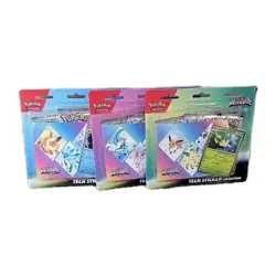 3 Pokemon Prismatic Evolutions Tech Sticker Collection Blister Sealed - Image 2
