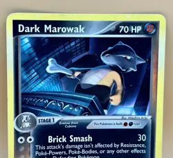 Dark Marowak 7/109 – Team Rocket Returns (Rare) - MP - Vintage 2004 Pokemon TCG - Image 2
