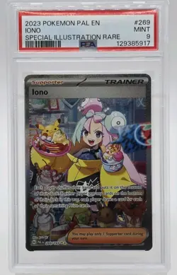 2023 POKEMON PAL EN-PALDEA EVOLVED SPECIAL ILLUSTRATION RARE #269 IONO PSA 9 - Image 3