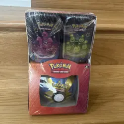 Pokemon TCG: Paldean Fates Mini Tins With Pokeball figures variants!! - Image 1