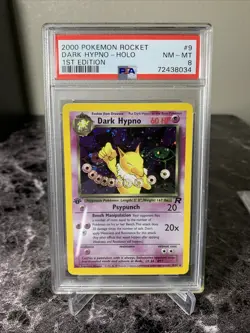 2000 Pokemon Team Rocket Dark Hypno Holo 1st Edition PSA 8 NM-MINT! 📈 - Image 1