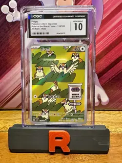 Pokemon TCG Pidgey Ruler Of The Black Flame CGC Gem Mint 10 - Image 1
