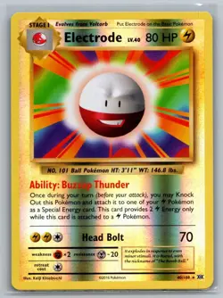 POKEMON 2016 ELECTRODE 40/108 XY BASE SET REVERSE FOIL - Image 1