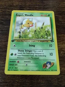Pokemon Gym Challenge 1st Edition Koga's Weedle 82/132 - Image 1