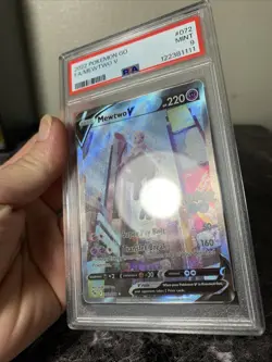 2022 Pokemon GO Mewtwo V 072/078 Full Art Ultra Rare Holo PSA 9 MINT! - Image 5