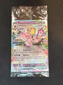 Espeon EX 034/131 Prismatic Evolutions STAMPED Promo SEALED Pokemon 2025 - Image 1