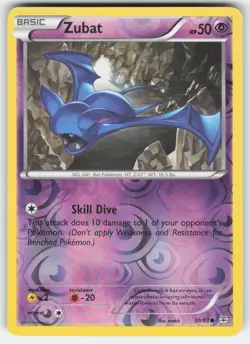 Zubat 30/83 Common Generations Pokemon Reverse Holo NM - Image 1