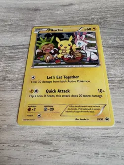 Pokemon TCG Pikachu Promo Holo XY XY95 DMG - Image 3