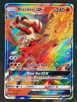 Blaziken GX 28/168 Holo GX Rare Celestial Storm LP Pokemon - Image 1