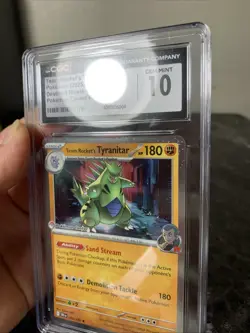 2025 Pokemon Team Rocket's Tyranitar Pokemon Center 096/182 CGC 10 GEM MINT! - Image 5