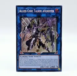 Yugioh! Allied Code Talker @Ignister ALIN-EN051 Secret Rare - Image 1