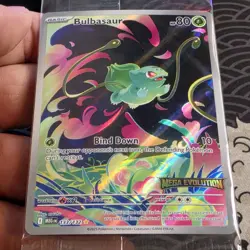 Pokemon TCG Mega Evolutions Stamped Promo card - Bulbasaur 133/132 - NM - Sealed - Image 2