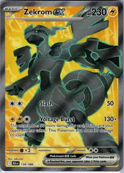 Zekrom ex 158/086 SV: Black Bolt - Pokemon Card - NM - Image 1
