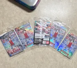 Bandai One Piece CCG US Voyage Monkey D. Luffy Holo 5 Card Lot - Image 1