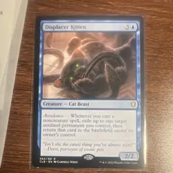 Magic: The Gathering Displacer Kitten Rare Creature 063 Baldur's Gate Blue Regu… - Image 1
