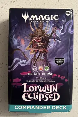 SEALED Magic: The Gathering - Lorwyn Eclipsed - Blight Curse - Commander Deck - Image 1