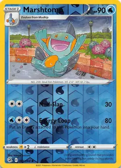Marshtomp 063/264 Uncommon Fusion Strike Pokemon Reverse Holo Near Mint - Image 1