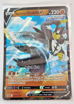 Rapid Strike Urshifu V - SWSH107 Black Star Promo Pokemon - Image 1