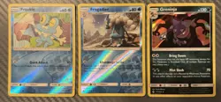 Pokemon Unbroken Bonds Greninja 117/214 Holo Frogadier 52/214 Froakie 51/214 - Image 1