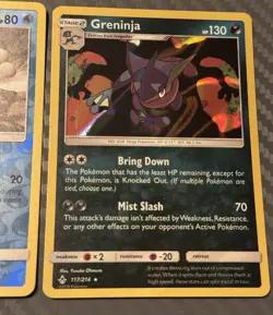 Pokemon Unbroken Bonds Greninja 117/214 Holo Frogadier 52/214 Froakie 51/214 - Image 5