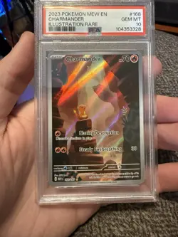 2023 Pokemon MEW EN Illustration Rare #168 Charmander PSA 10 - READ DESC! - Image 1
