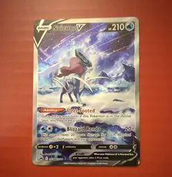 Pokemon Suicune V GG38/GG70 Crown Zenith Galarian Gallery Ultra Rare Holo - Image 1