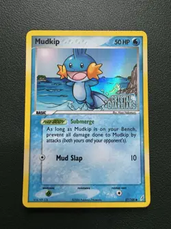 Pokemon TCG 2006 Mudkip Reverse Holo EX Crystal Guardians #57/100 - Image 1