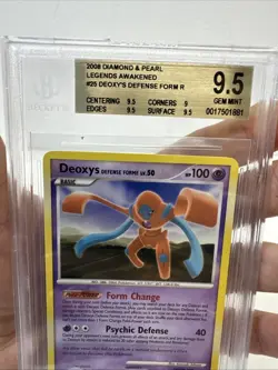 Pokemon Deoxys Defense Form D&P Legends Awakened 25/146 BGS 9.5 Gem Mint - Image 3