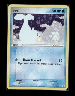 Pokemon TCG Seel 78/112 2004 Ex FireRed LeafGreen Reverse Holo LP - Image 1