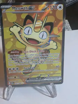 Pokemon TCG Meowth ex 107/088 Full Art Ultra Rare - Perfect Order - Near Mint - Image 1