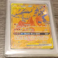 Pokemon Reshiram & Charizard GX SM247 SM Black Star Promo TAG TEAM Holo PSA 10 - Image 3