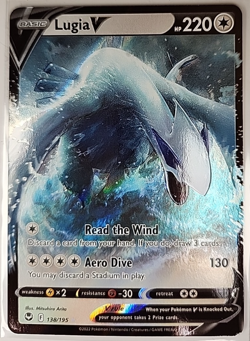 Lugia V 138/195 Silver Tempest Sword & Shield Ultra Rare Pokemon NM - Image 2