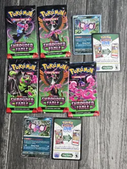 5 Pokemon Scarlet And Violet Shrouded Fable Sealed Packs READ DESCRIPTION! - Image 5