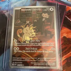 Pokemon: Team Rockets Meowth 203/182 SV10 Destined Rivals - Image 1