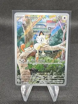 Pokemon TCG Phantasmal Flames Meowth #106/094 Illustration Rare NM - Image 1