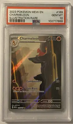 Pokemon Charmeleon 169/165 Illustration Rare Holo PSA 10 Scarlet & Violet 151 - Image 1