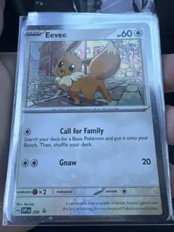 Pokemon TCG Destined Rivals - Eevee SVP 200 Checklane Blister Promo (Cosmo Holo) - Image 1
