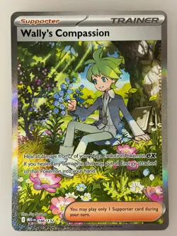 Wally's Compassion 186/132 Pokemon Mega Evolution SIR Near Mint - Image 1