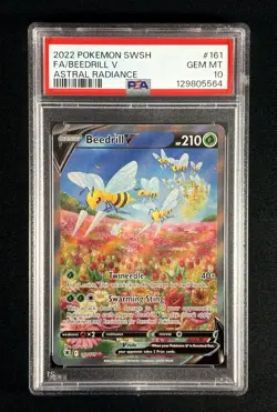 Beedrill V #161 2022 Pokemon SWSH Astral Radiance Full Art PSA 10 - Image 1